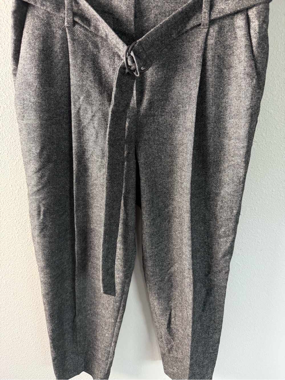 Brunello Cucinelli Paper Bag Wool Cashmere Blend Trouser Pants Women’s Size 4 - Picture 6 of 16